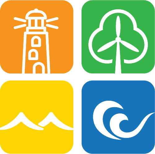 Strefa Przybrzeżna kolorowe logo